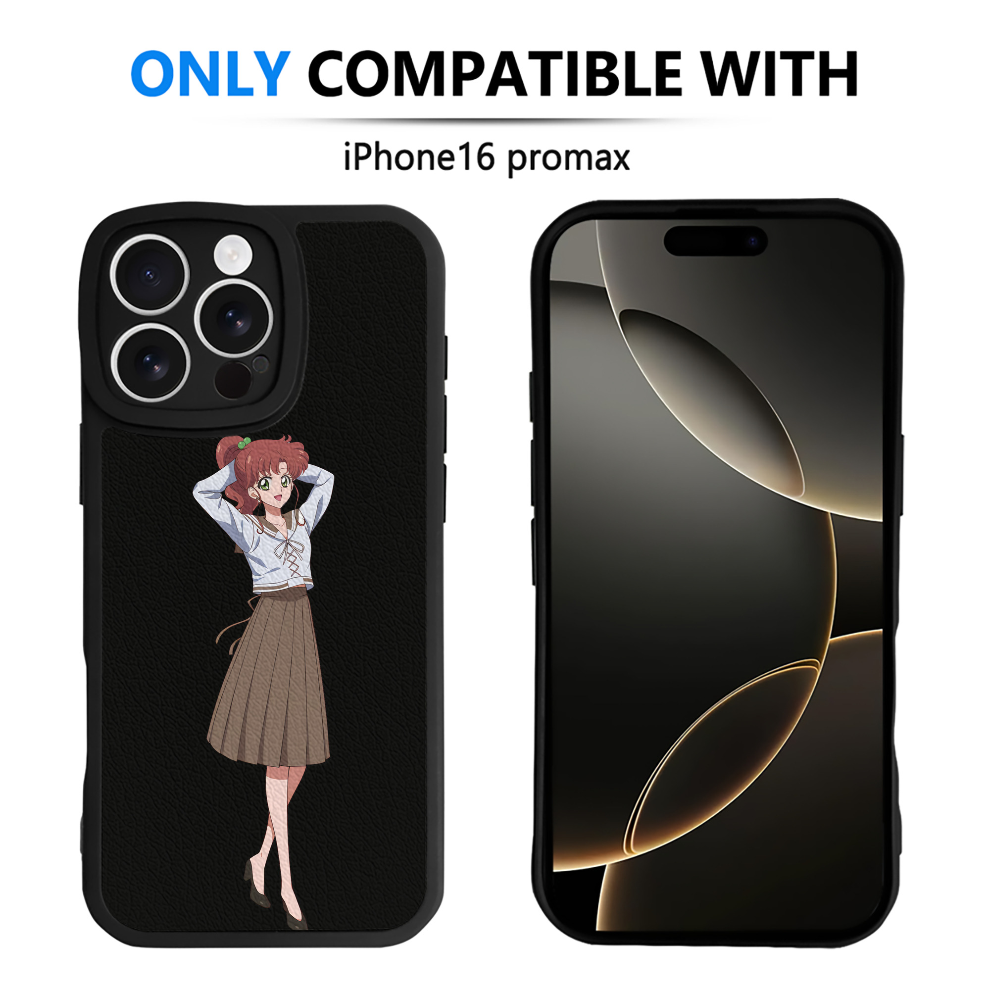 （画像用） 美少女戦士セーラームーン 木野 まこと きの まこと Sailor Moon Kino Makoto （セーラージュピター；Sailor Jupiter） 【iPhone 16シリーズ対応】シリコンスマホケース（レザー調） 材質：シリコン